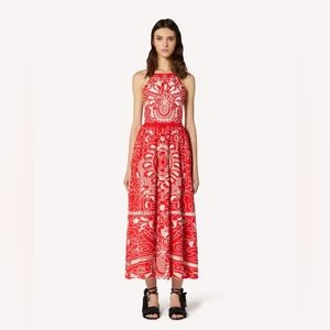 Red Valentino Broderie Anglais Dress 40